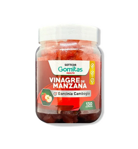 VINAGRE DE MANZANA + BBL AGUAJE PARA ADULTOS 130 GOMITAS